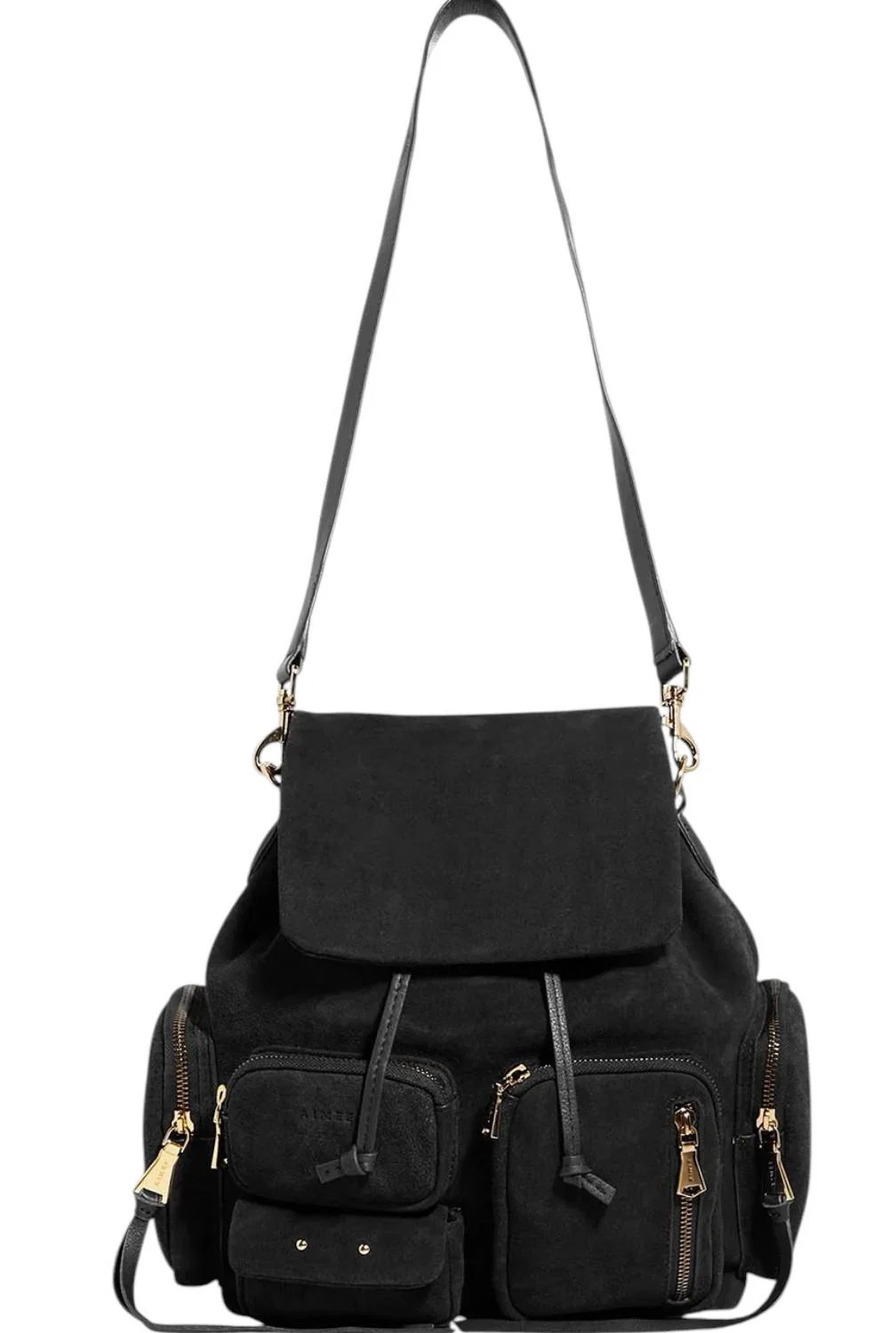 Aimee Kestenberg Women's Away We Go Leather Backpack Black
